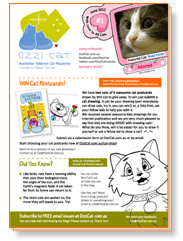 Ozzi Cat - Australian National Cat Magazine - Issue 1 - Winter 2012