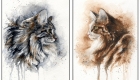 15 Amazing Watercolour Cat Drawings And Cat Portraits By Artist Braden Duncan