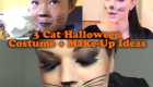3 Cute Cat Halloween Costume And Make-Up Ideas For Kids And Adults