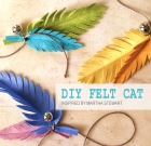 DIY Felt Cat Toy Made in 1 Hour: Colourful Leaves. Cat Toys for Your and Rescue Cats.