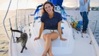 The Couple Sold Everything And Travels The World Sailing With Adopted Boat Cat