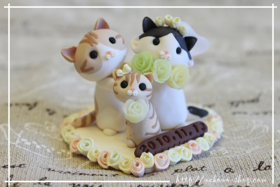 Nekono Shop - Kawaii Wedding Cake Cat Figurines From Japan - Cat Lover Gift