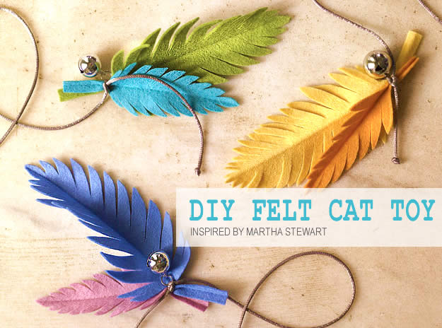 Diy cat cheap toys felt