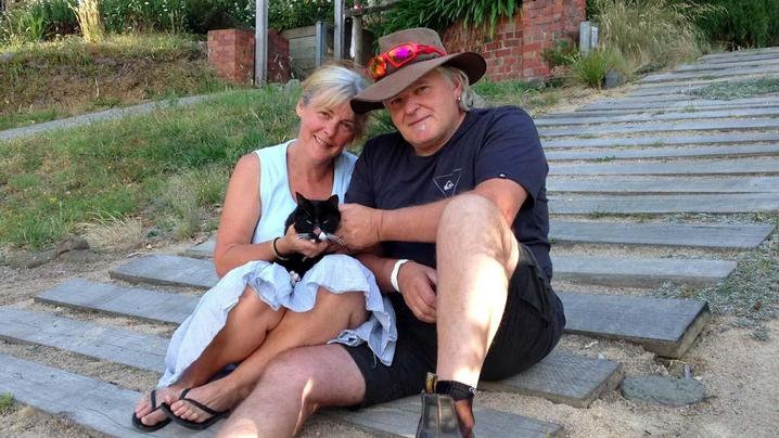 Muppet - missing cat in bushfire returned home 24 days later - Victoria - Christmas