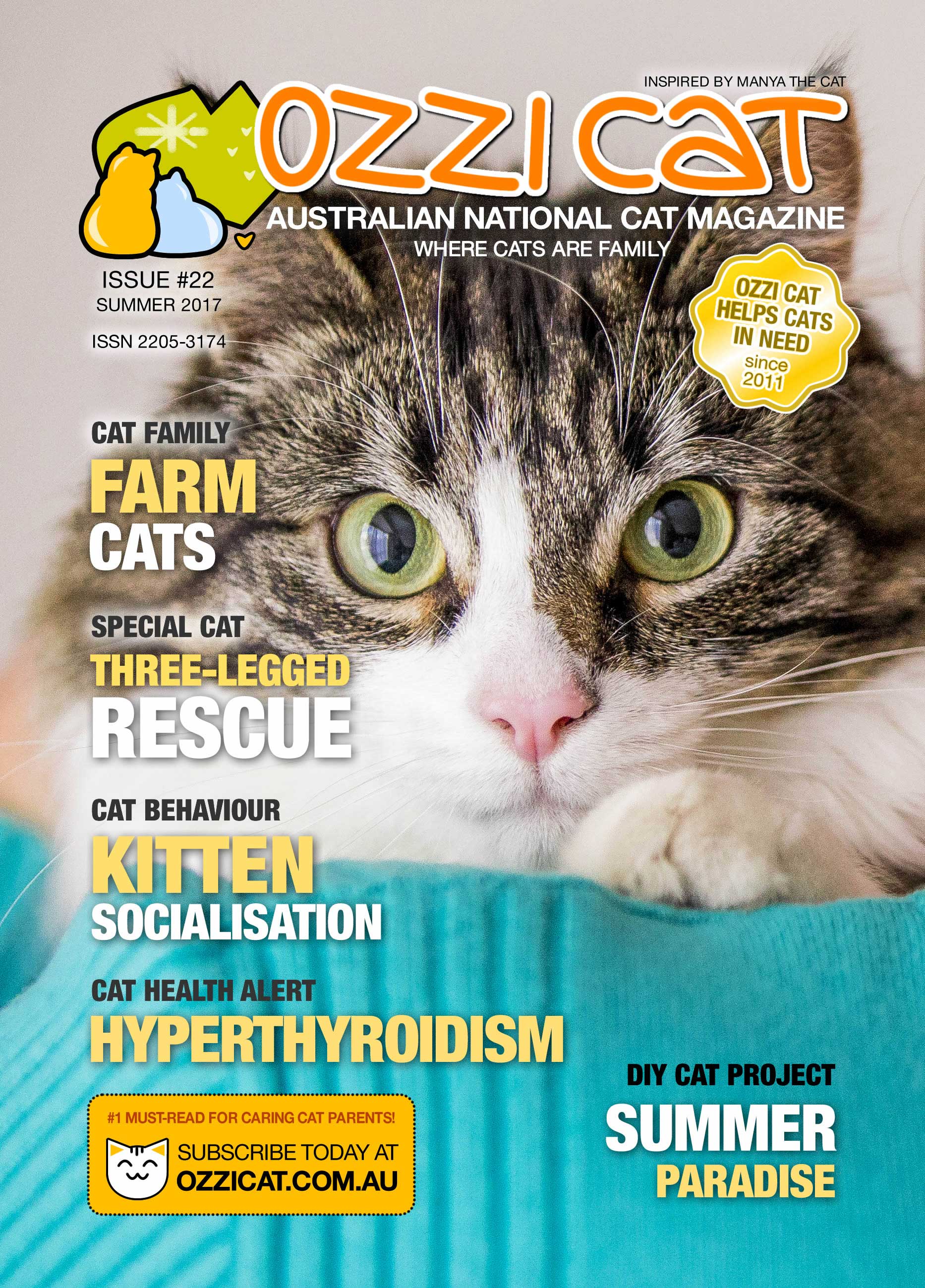 Ozzi Cat - Australian National Cat Magazine - Issue 22 - SUMMER 2017