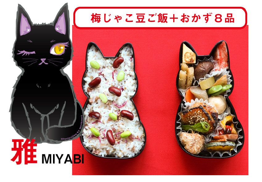 Cat lunch box - cat-shaped bento - cute storage container - Fukuneko Tokyo Japan - food lover