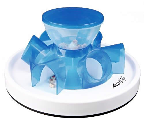 TRIXIE Tunnel Self Feeder - Cat slow puzzle feeder - food dispenser - treat toy