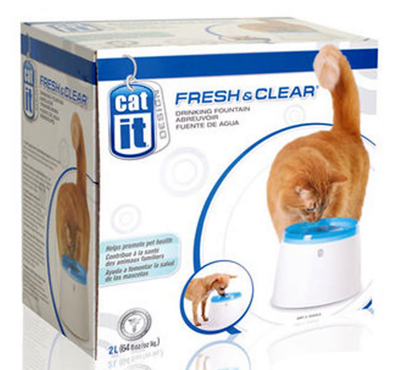 Catit Fresh & Clear Drinking Fountain Station for Cats